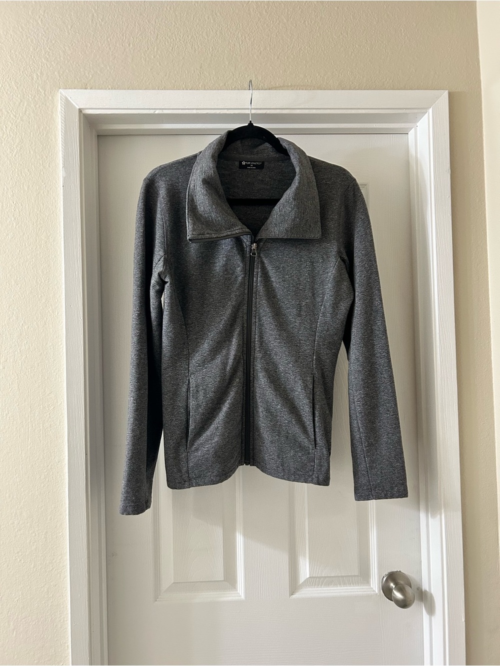 Tuff Athletics Women’s Gray Full-Zip Bomber Jacket